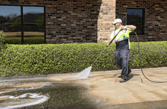 commercial concrete cleaning in houston